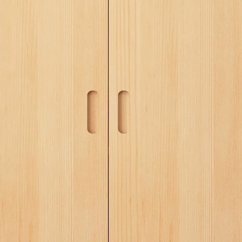 Freestanding Natural Wood Natural Wardrobe - image 9