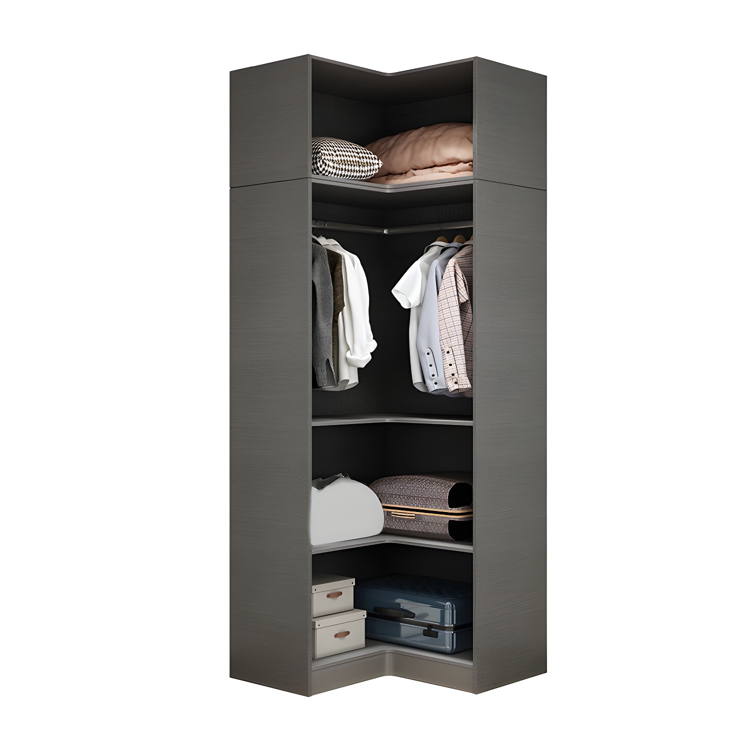 Contemporary Glass Wardrobe Soft Close Door Wardrobe Closet for Bedroom - image 5