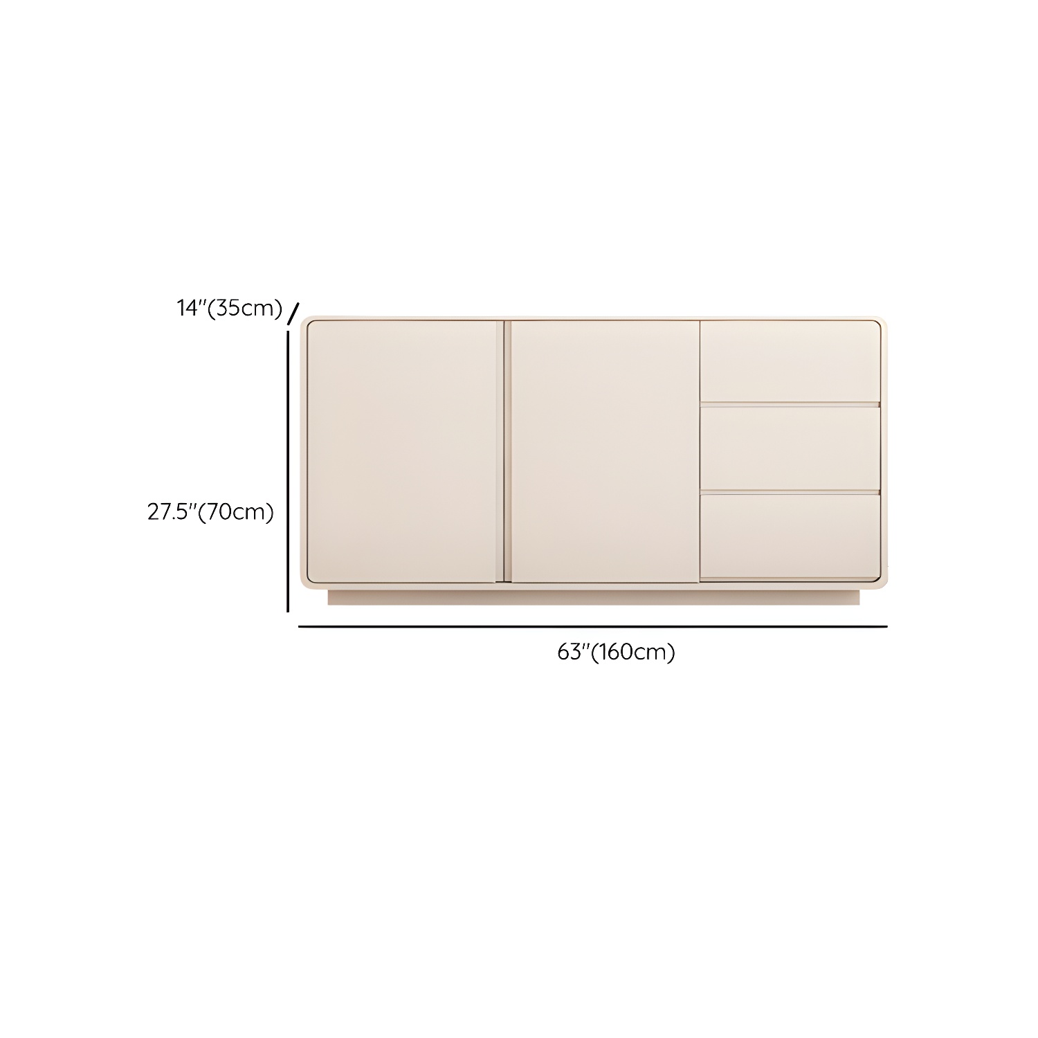 Modern White Double Dresser with Drawers and Soft Close Glides - image 14