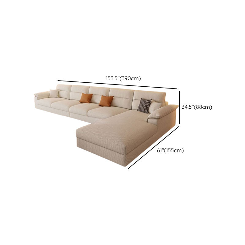 Straight Horizontal 5 Person Memory Foam Filled Sofa Couch with Decorative-stitched Tufting - image 18