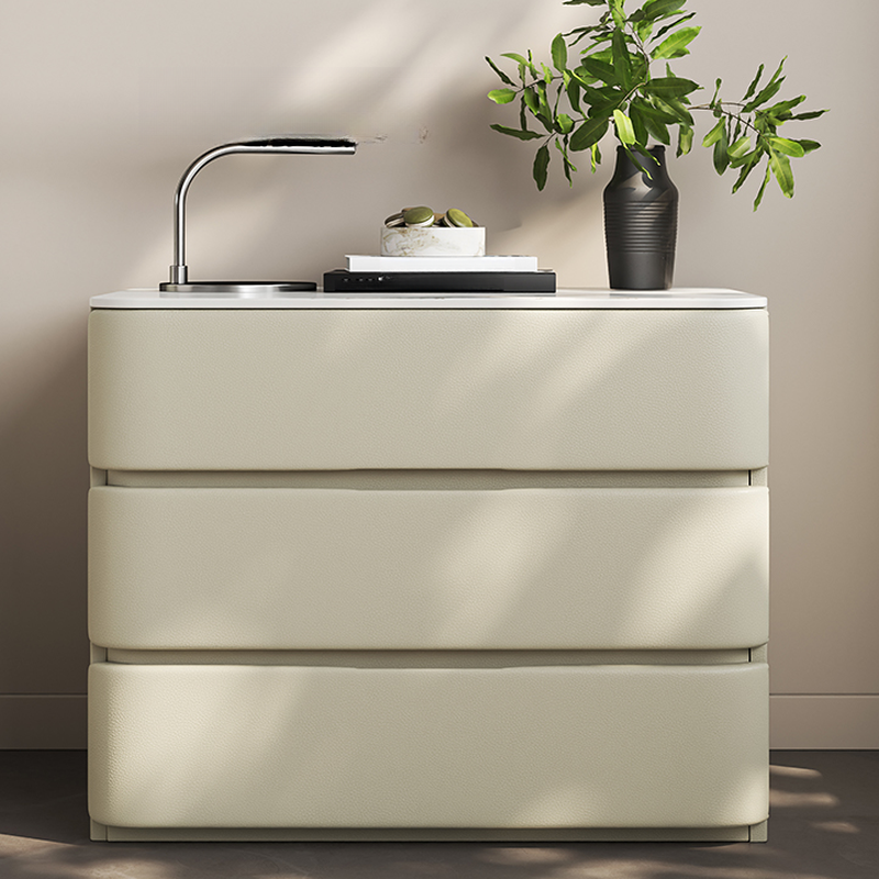 Art Deco Nightstand With Drawer Organization with 3 Drawers - image 10