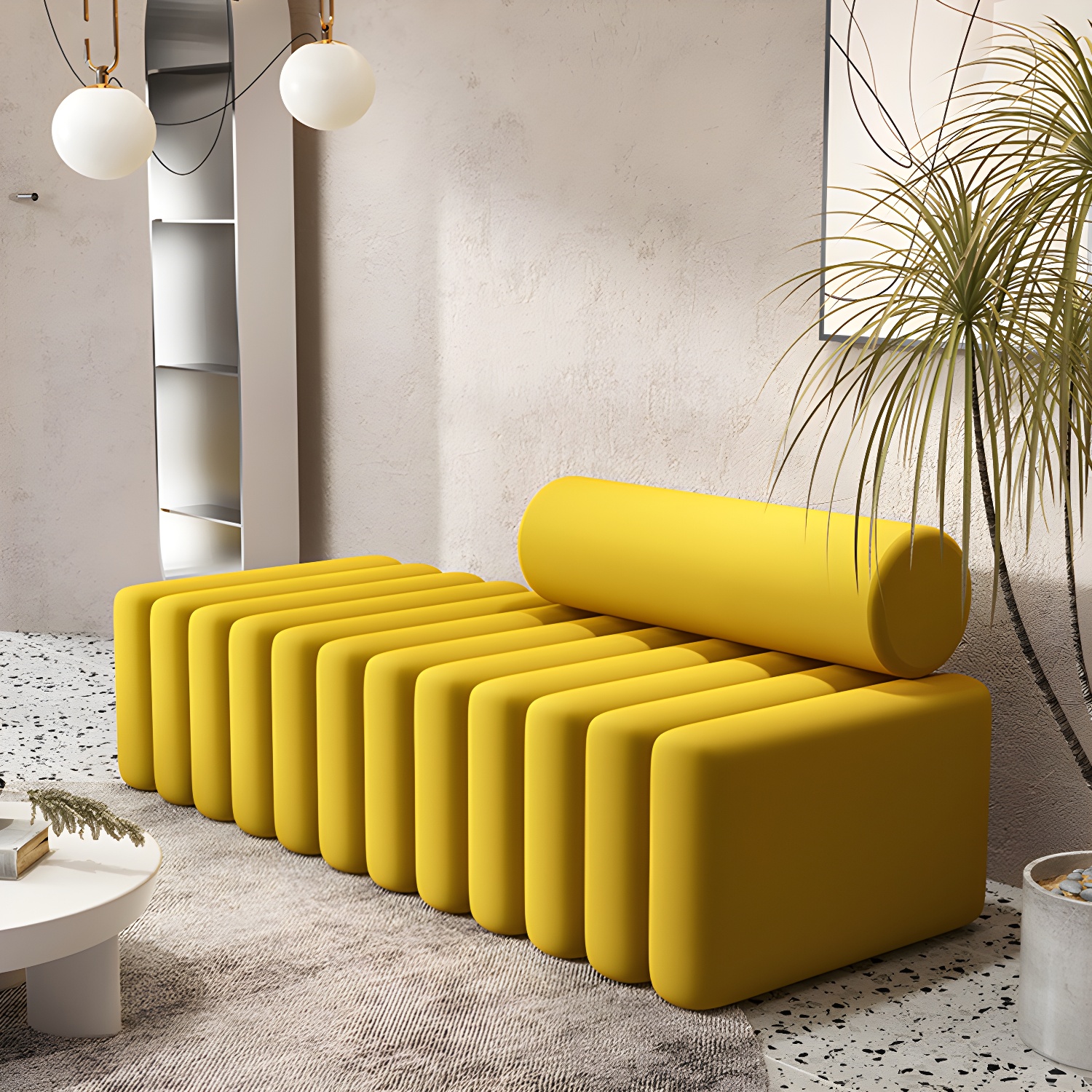 Velvet Contemporary Standard Sofa Armless Sofa for Living Room, Apartment - image 11