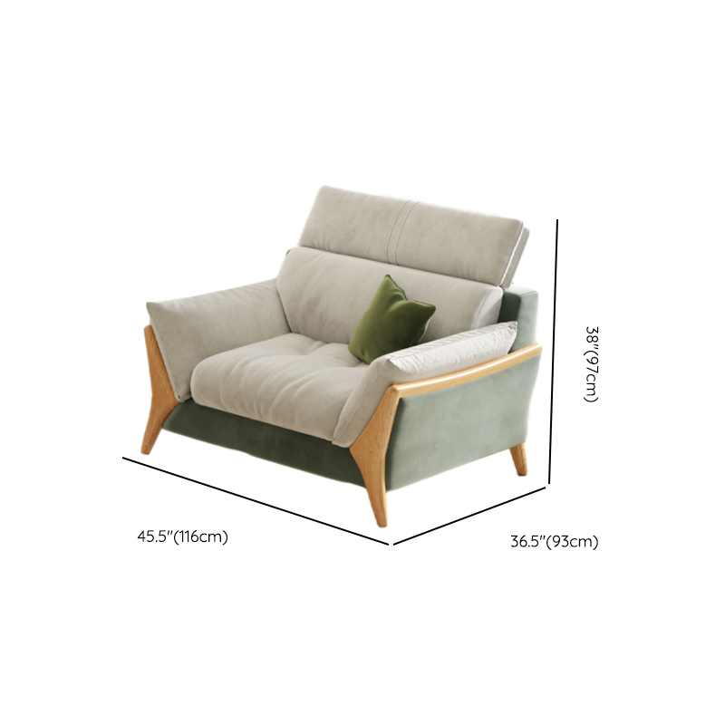 Straight/L-Shape Chalk Sofa/Sofa Chaise with Horizontal/Left Orientation and Standard Foam Seat Fill - image 22