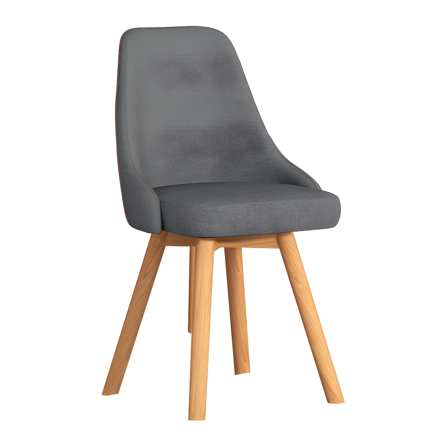 Solid Wood Dining Chair Modern Style Swivel Side Chair for Dining Room