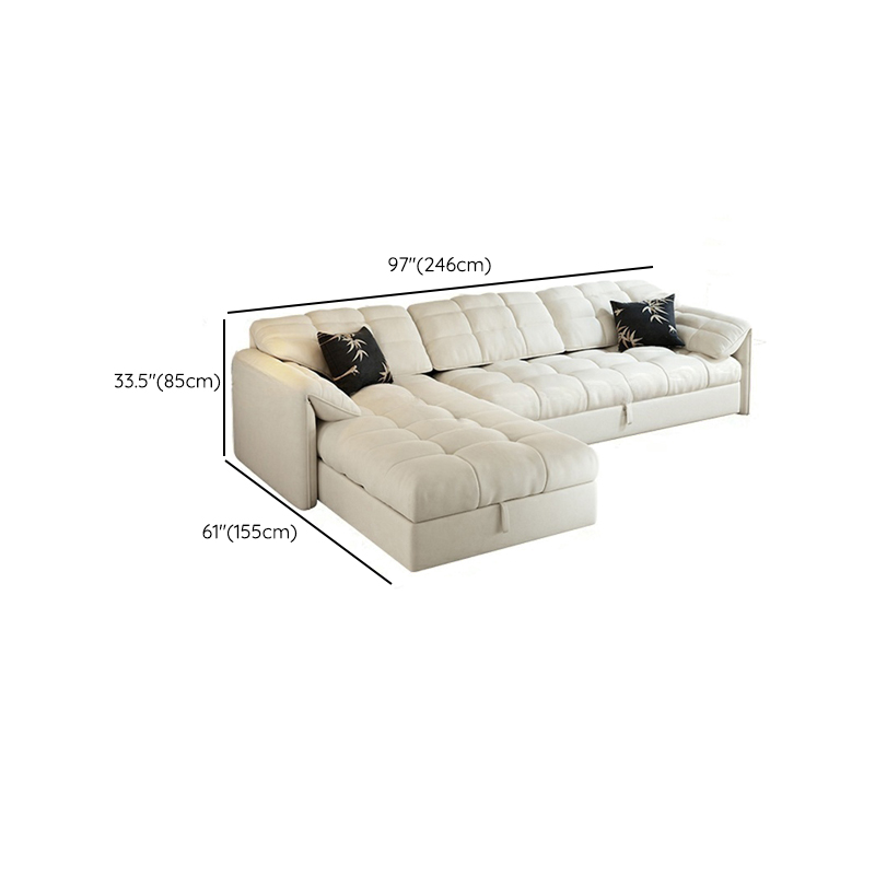 L-Shape/Straight Expandable Tufted Left Hand Facing/Horizontal Sofa Recliner/Sofa Couch with Concealed Support & Hidden Storage - image 11