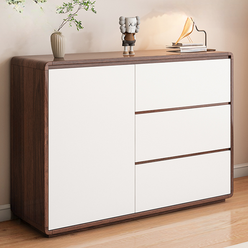 Contemporary Sideboard with 3 Drawers, Closet, Standard/Wide/Narrow Sizes, 1 Shelf, Kitchen Cupboards, and 2/3/Single Doors - image 4