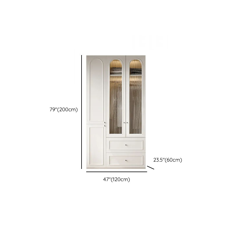 Casual Natural Wood Independent Armoire Cabinet with Soft Close Drawer, Soft Close Door, and Interior Shelves - image 32