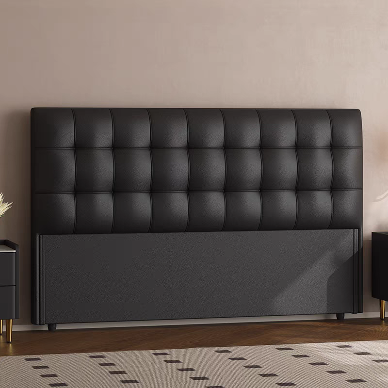 Trendy Panel Headboard with No Distressing, Piled Tufted Rectangle Design for King/Queen/Full Bed, Featuring Sponge Upholstery and Standard Height - image 2
