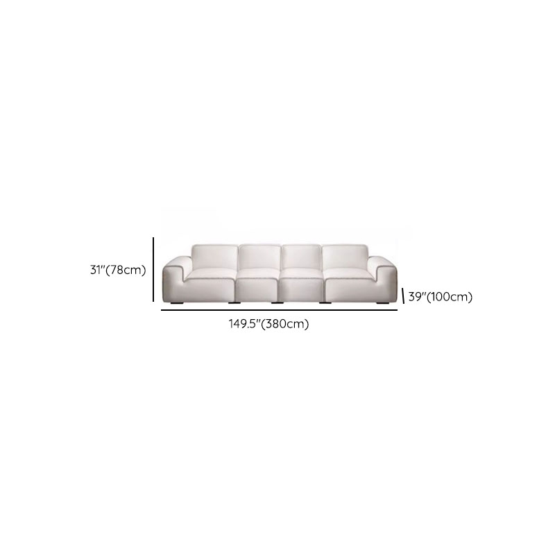 Midnight Black/White Standard Sofa/Loveseat with Armrest for Drawing Room - image 18