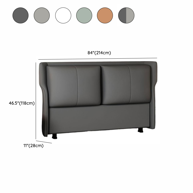 Standard（36-55“） Free-standing Standard Full(54"W x 75"L)/Twin(38"W x 75"L) No Distressing Rectangular Wingback Headboard with Sponge Filing and Wood/ Upholstery Frame - image 17