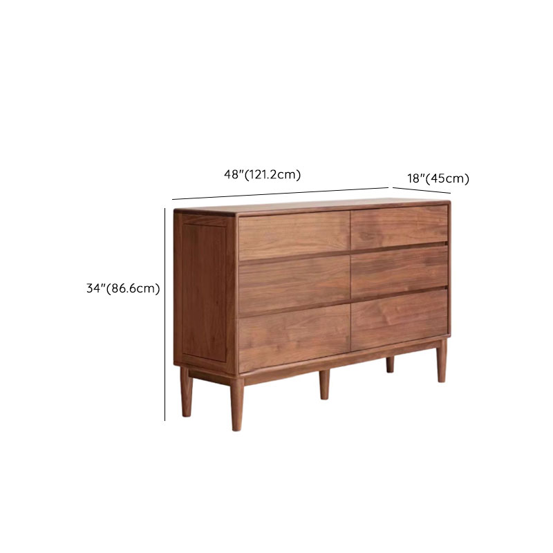 Modish Horizontal/Vertical Cocoa Double Dresser/Lingerie Chest in Raw Wood with 5 Drawers/7 Drawers/6 Drawers - image 15