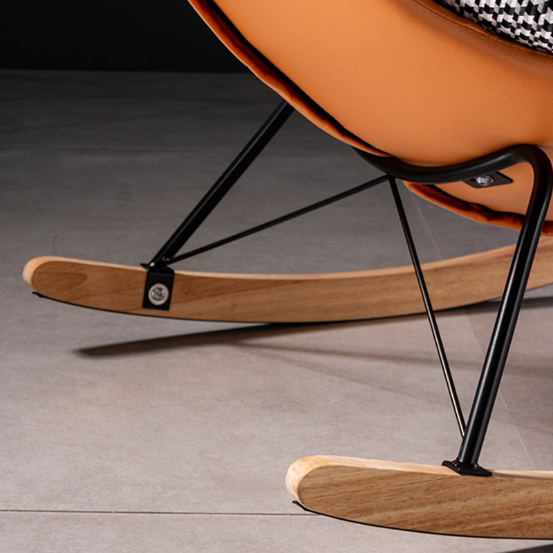 Comfortable Upholstered Rocking Chair with Solid Wood Frame for Modern Home Decor - image 15