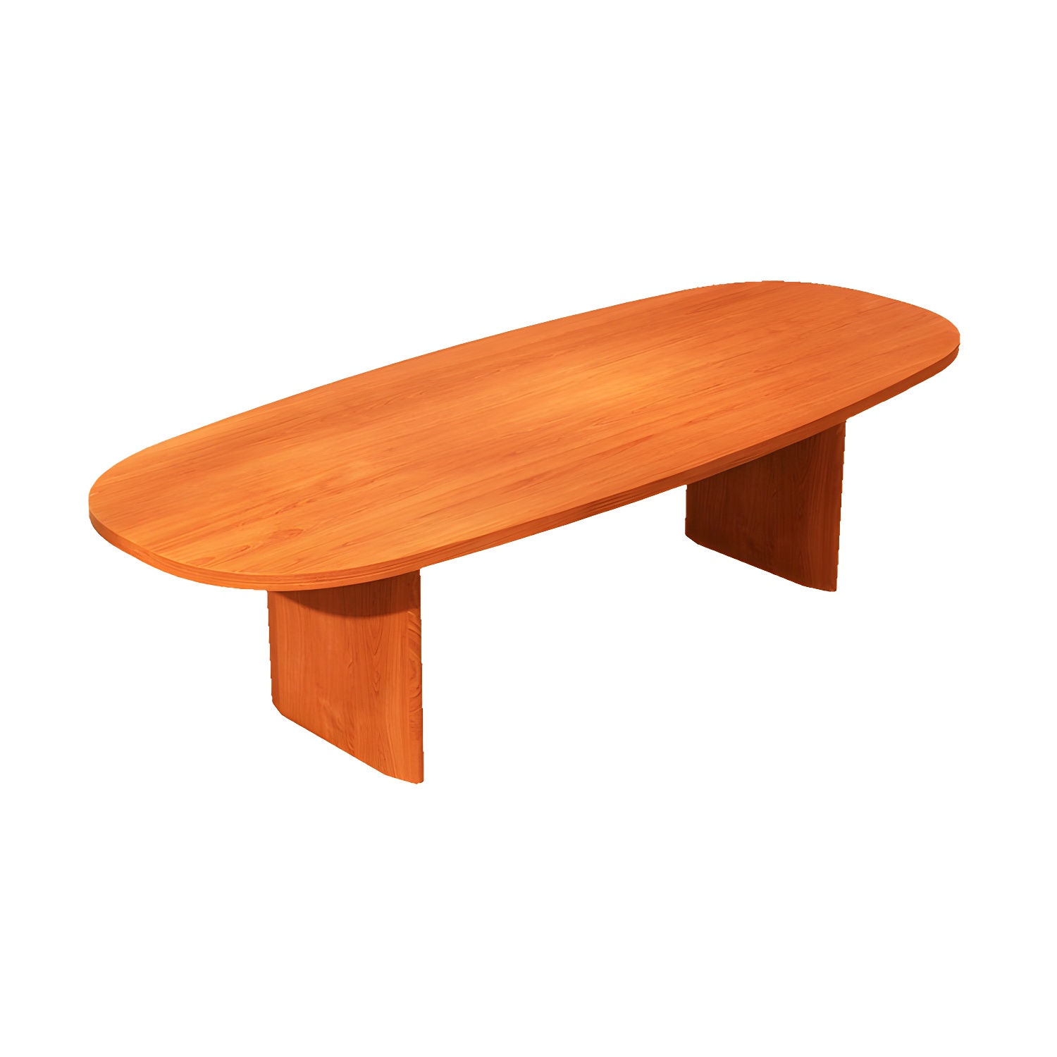 Rectangular Modern Coffee Table with Wood Base - Non-Upholstered