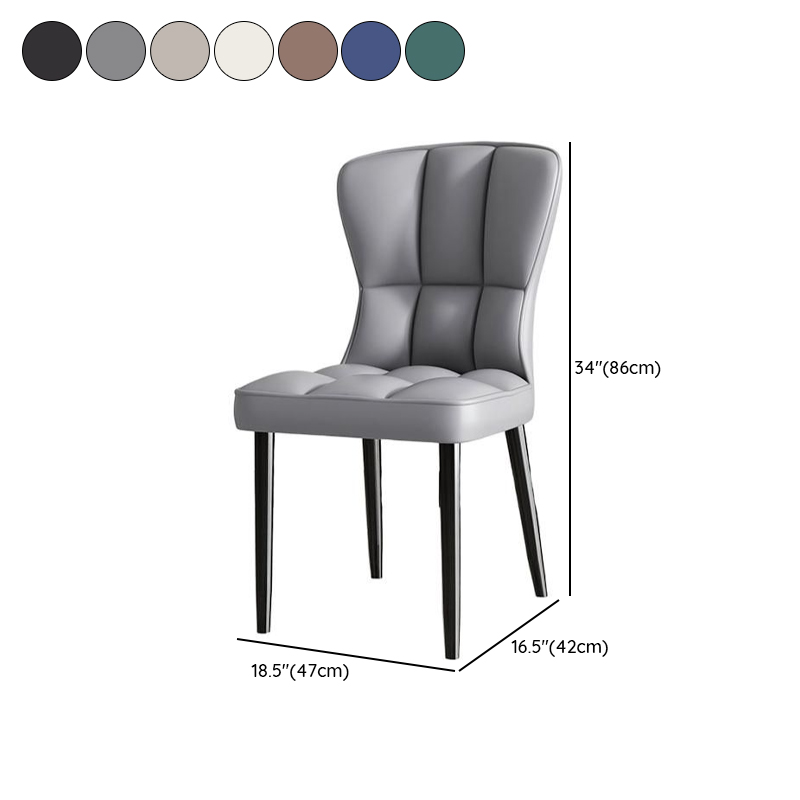 Casual/Lavish Side Chair with Wingbacked Upholstered Design and Steel Legs - image 14