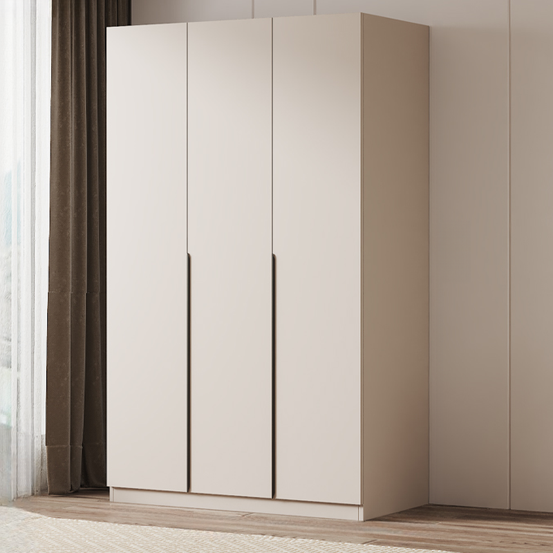 Modish Manufactured Wood Independent Armoire Cabinet with Interior Shelves and Clothing Rod - image 3