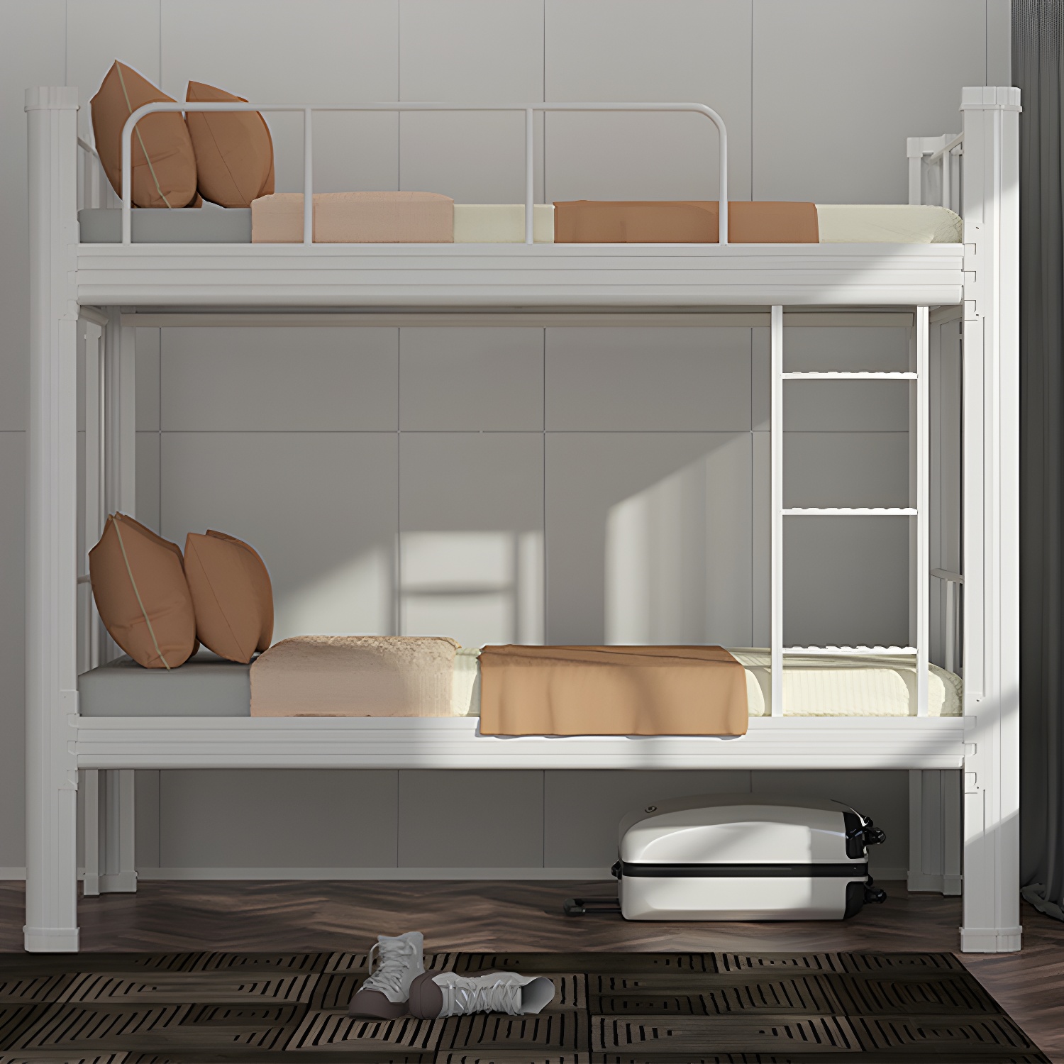 Sleek Iron Frame Modern Bed - Solid Construction and Clean Design for a Restful Sleep - image 5