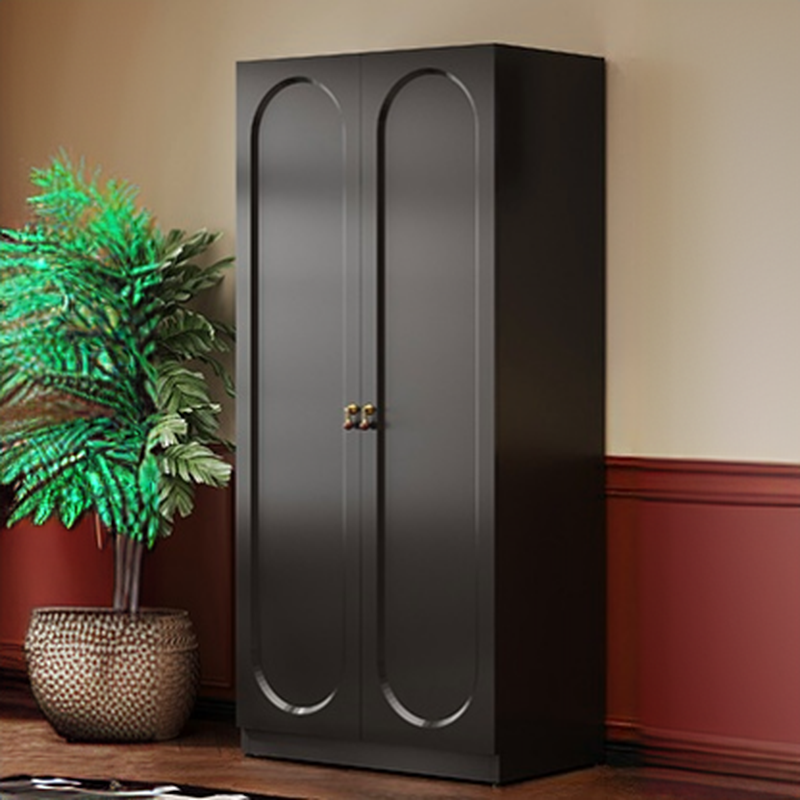 Modish Alloy Armoire Cabinet with Adaptable Shelf, Soft Close Door, and Clothing Rod