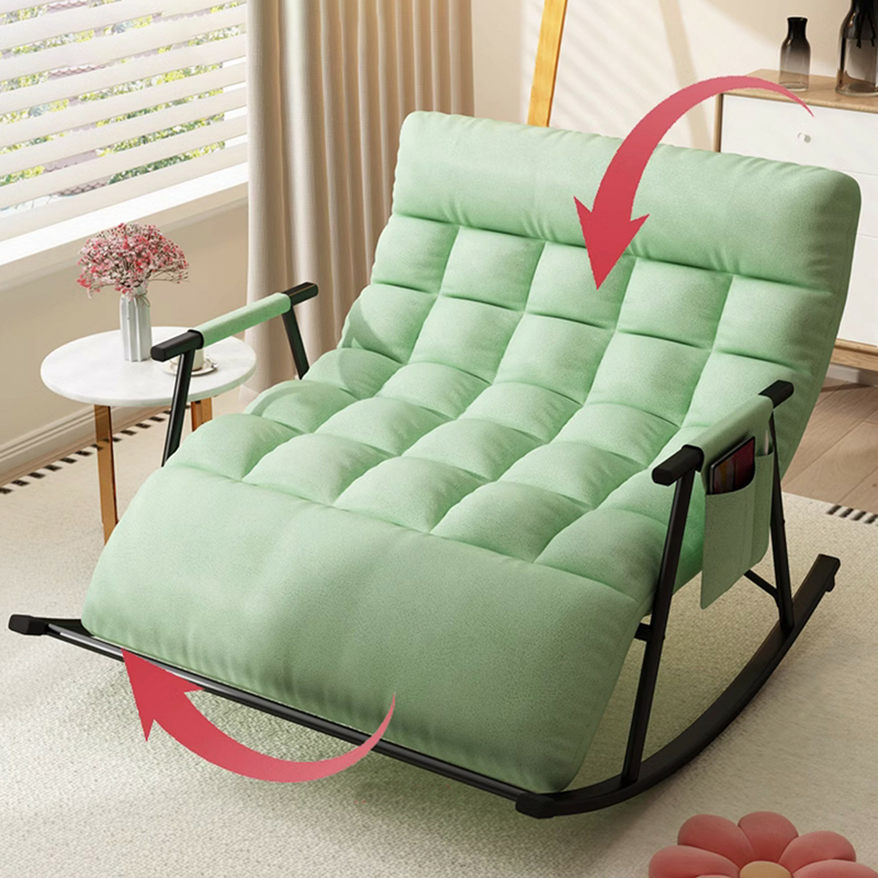 Stylish and Modern Upholstered Rocking Chair for Home Decor - Comfortable Seating with Track Arms - image 10
