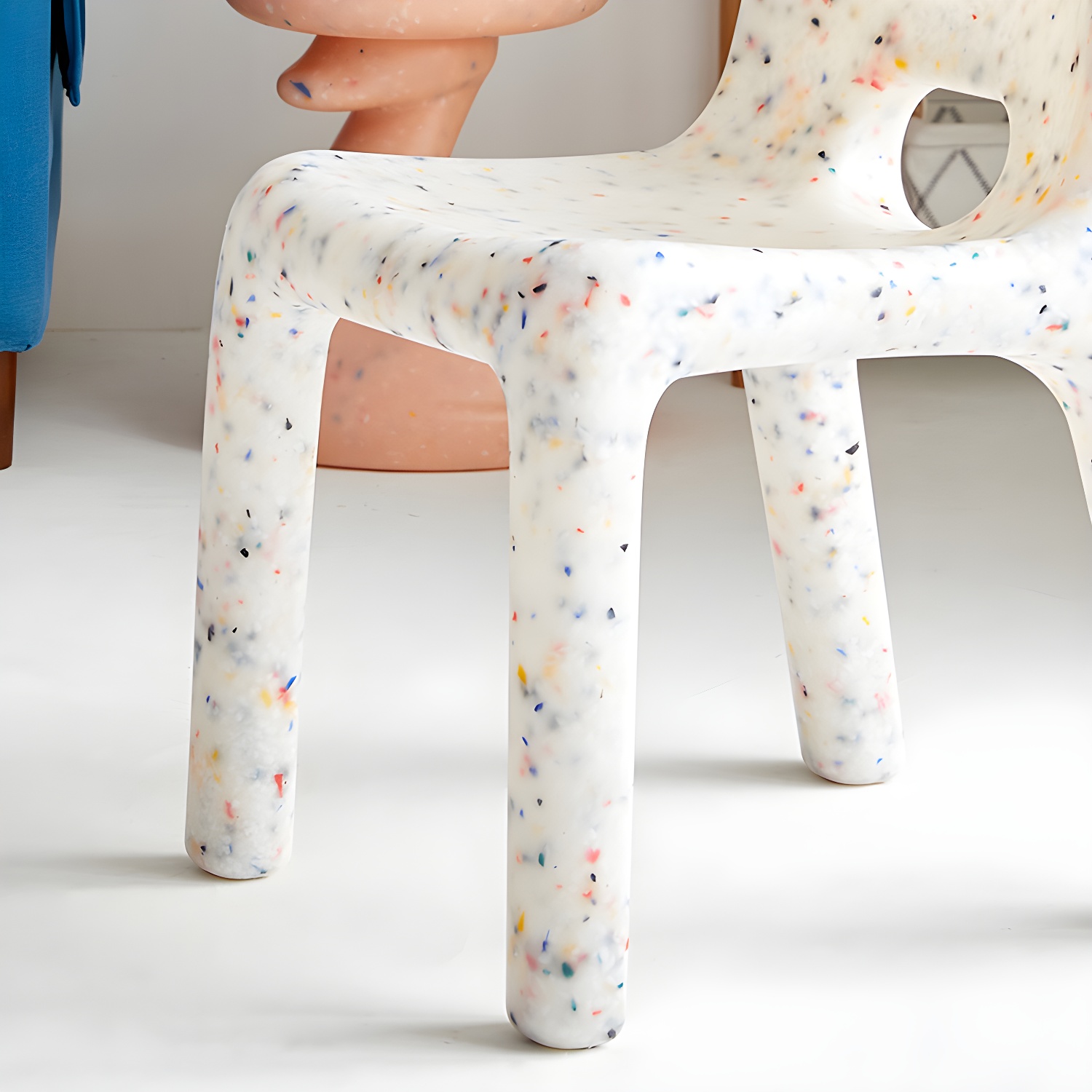 Scandinavian Style Non-Upholstered Low Back Plastic Side Chair for Kitchen & Dining - image 14