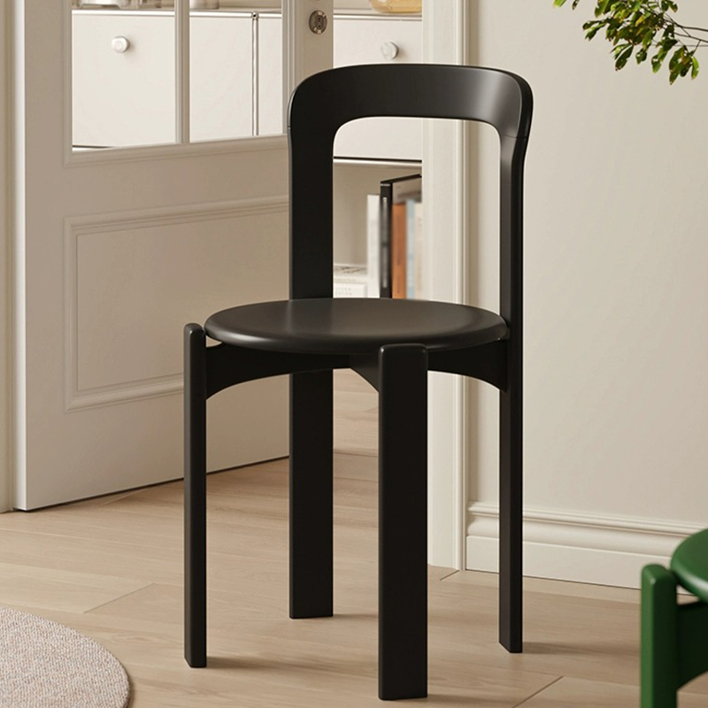 Modern Solid Wood Armless Dining Chair with Open Back for Kitchen & Dining - image 8