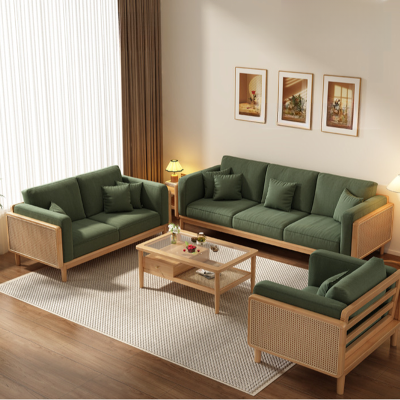 Victorian Style Jade Green Sofa Couch/Single Sofa for Sitting Room with 1 to 5 Pillows - image 15