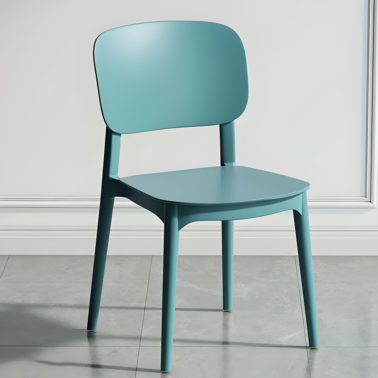 Scandinavian Style Stackable Kitchen&Dining Chair, Plastic and Non-Upholstered - image 19