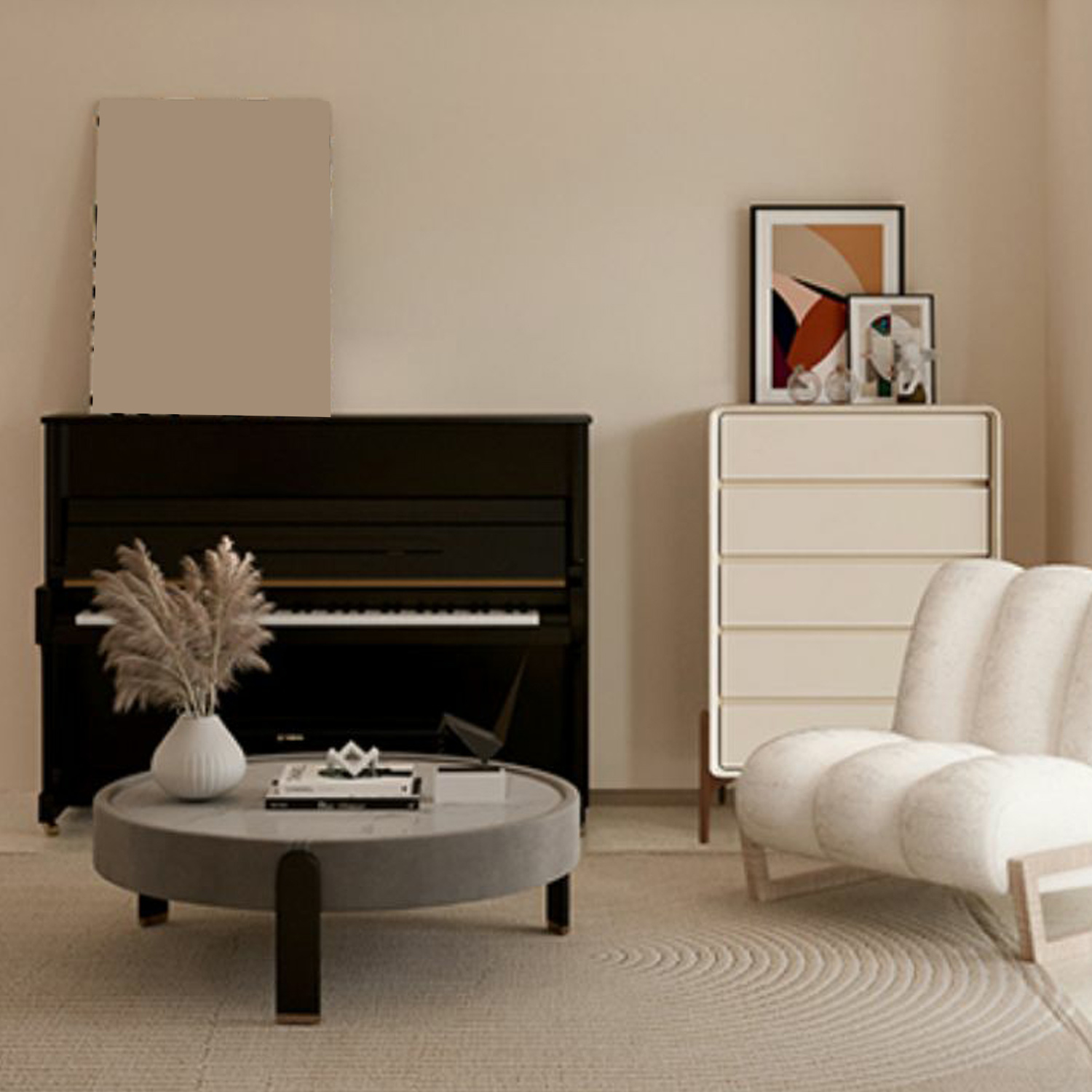Modern Oak Wood And Leather Exterior Bachelor Chest with Soft-Close Drawers - Vertical Orientation - image 18