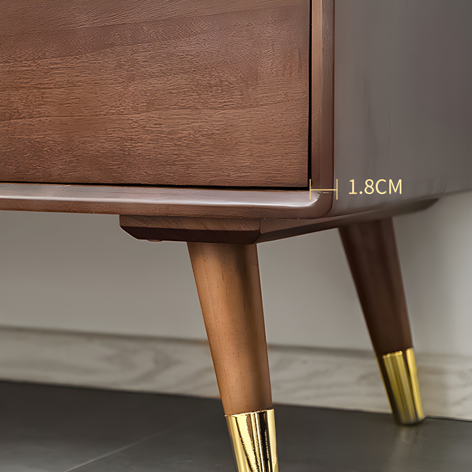 Solid Wood Accent Chest Mid Century Drawers Included Cabinet - image 11