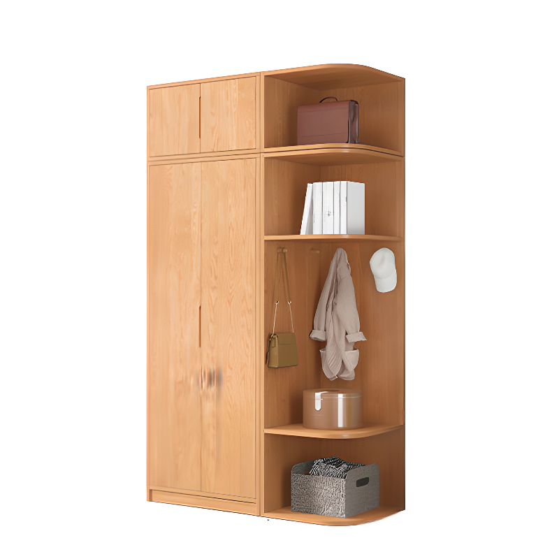 Wood Color Nordic Unfixed Wardrobe Closet - image 5