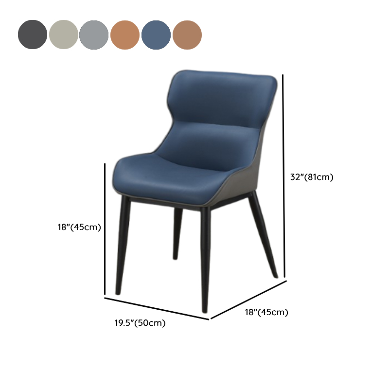 Modern Simple Style Upholstered Dining Chairs with Ergonomic Curved Backrest - image 10