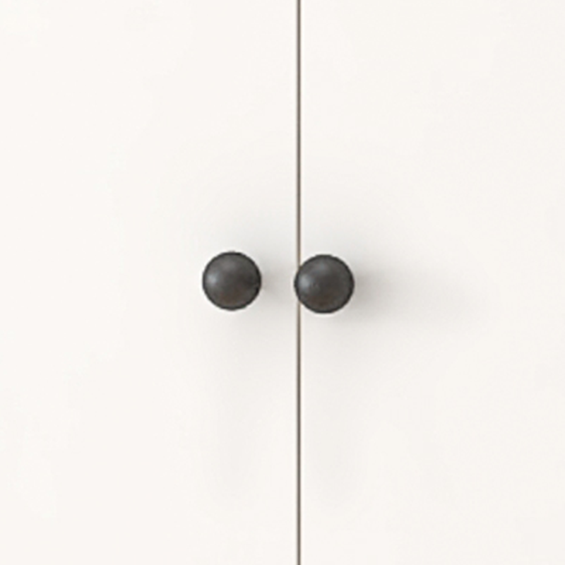 White Modish Steel Armoire Cabinet with Adaptable Shelf and Clothing Rod - image 4