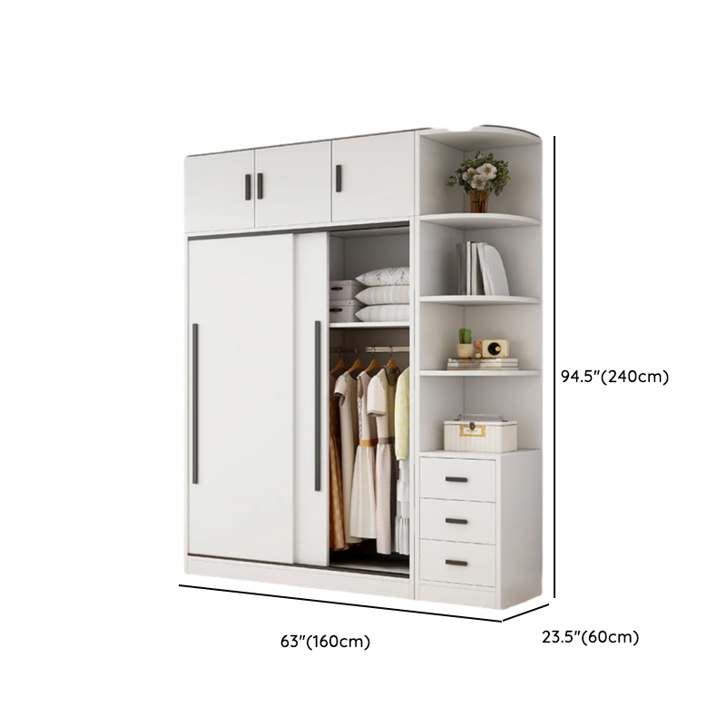 Chalk Modish Wood Dressing Station Soft Close Drawer Soft Close Door Interior Shelves - image 26