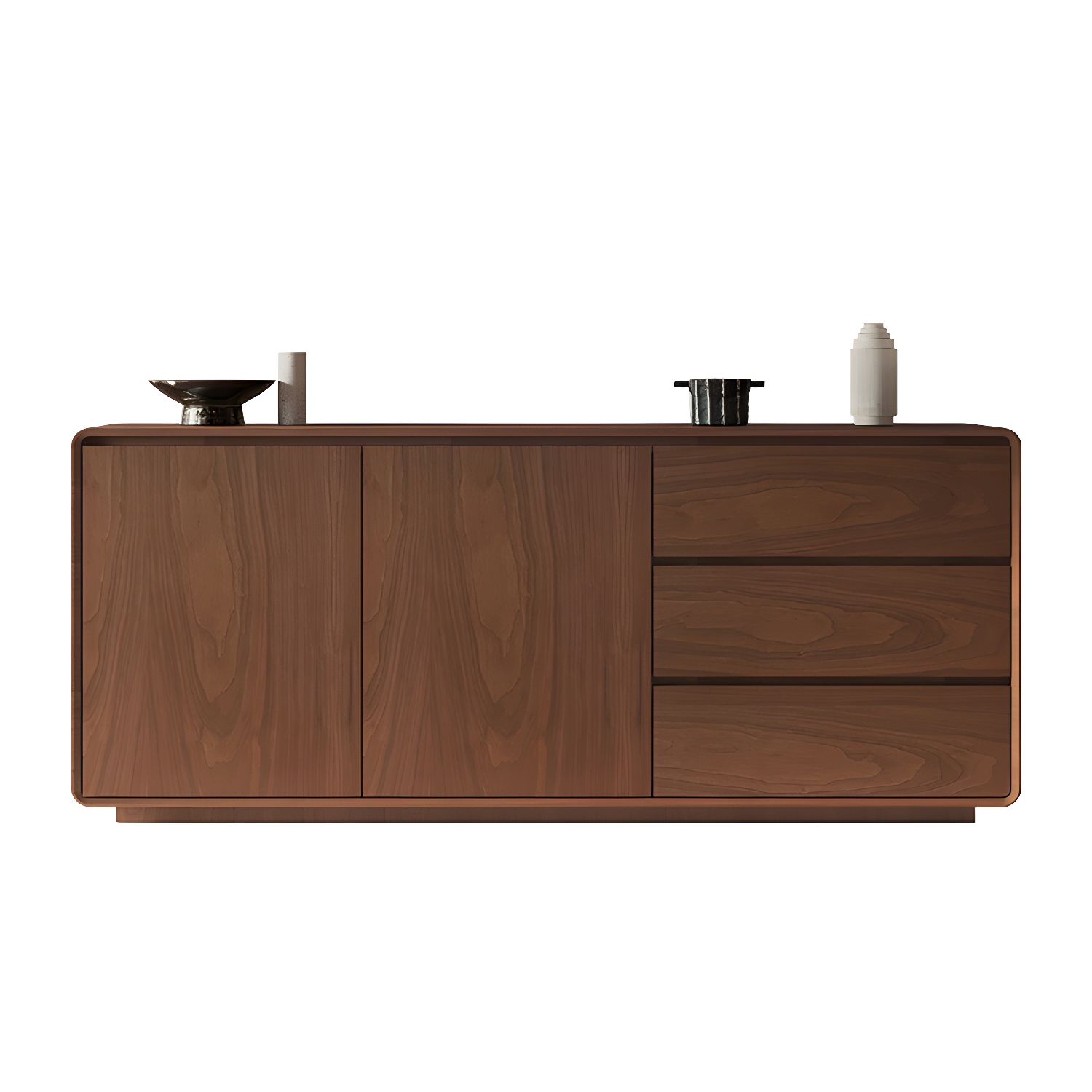 Wood Sideboard with 2 Doors and 3 Drawers, Overall Dimensions 40cmW x 80cmH - image 16
