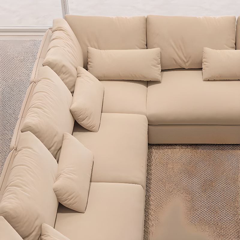 Straight/L-Shape Horizontal/Right Ink/White Sofa Couch/Sofa Recliner with Concealed Support for Drawing Room - image 6