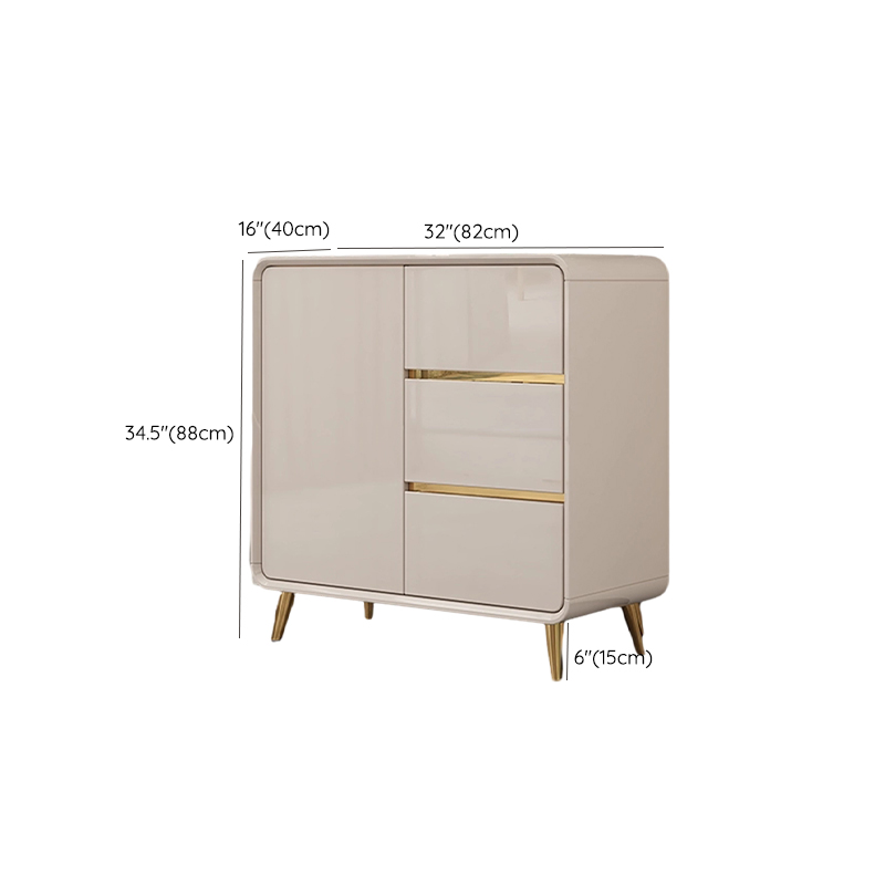 Elegant Wood Buffet with 3 Drawers and Cabinets for Kitchen Storage - image 10