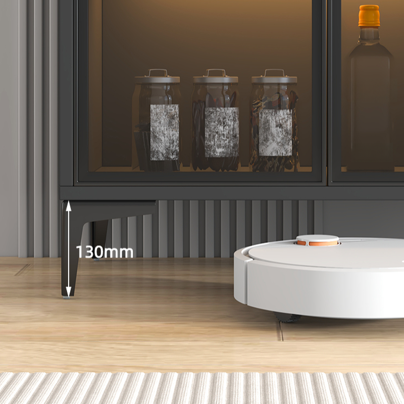 Ground Buffet Table/Server with Stone Countertop, Glass Doors, and Flexible Shelf Storage Compartment - image 11