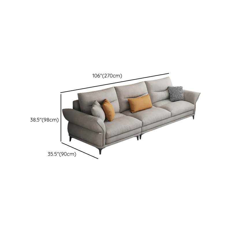 L-Shape/Straight Reversible/Horizontal Sofa Chaise/Sofa with Natural Wood Frame for Seats 5 - image 13