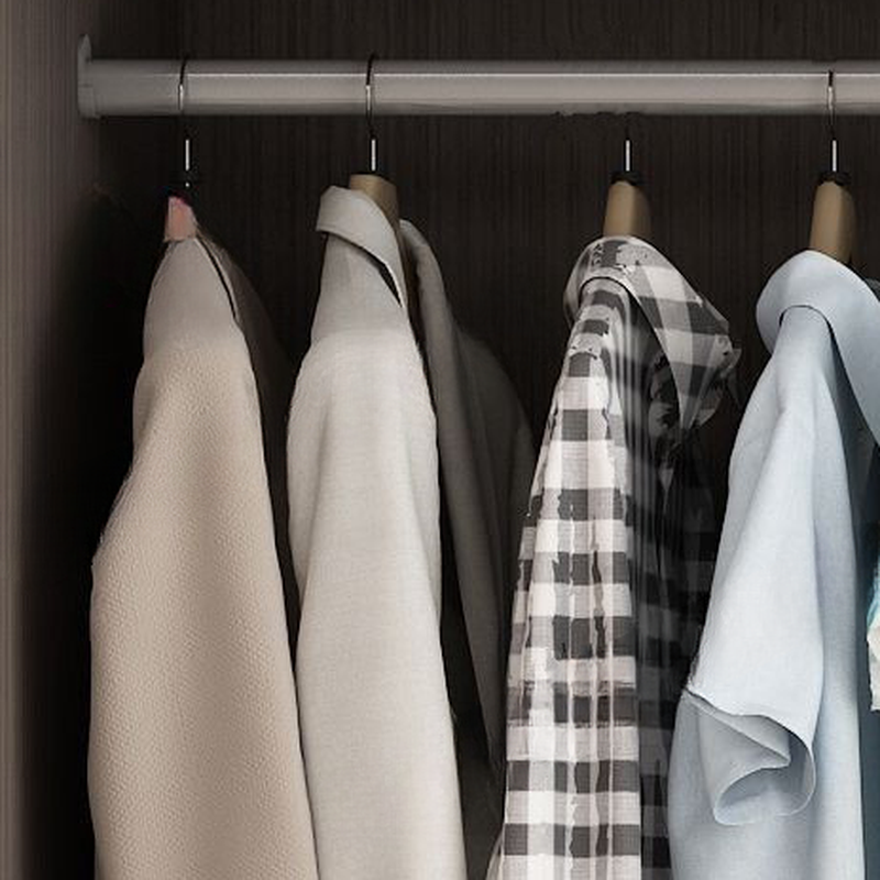 Modern Lumber Wardrobe Armoire with Soft Close Drawer, Soft Close Door, Interior Shelves, and Hanging Rod - image 3