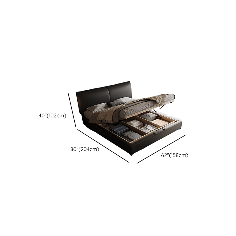 Solid Color Storage Bed/Platform Bed with Pine Wood Frame for Living Room - image 11