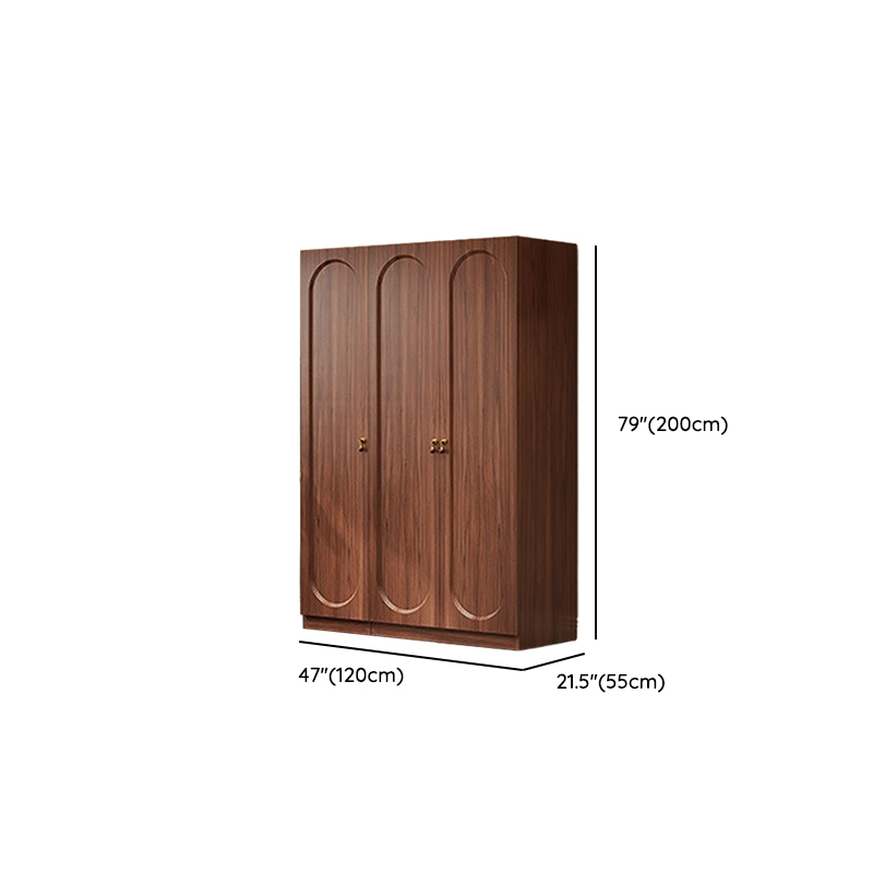 Sepia Modish Wooden Armoire Cabinet with Adaptable Shelf, Soft Close Door, and Clothing Rod - image 7