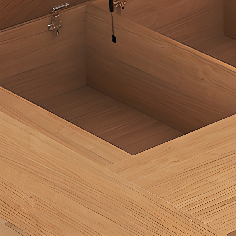 Natural Color Solid Color Storage Included with 3 Storage Boxes Reclaimed Wood Storage Drawer for Bedroom - image 3