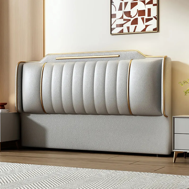 Simplistic Style Panel Headboard in Natural Wood with No Distressing, Rectangular Shape for Queen/Full/Twin XL Bed, Featuring Sponge Upholstery and Standard Height - image 9