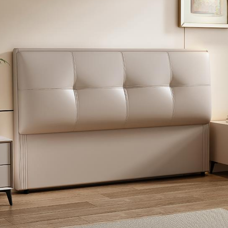 Art Deco Style Panel Headboard with No Distressing, Decorative-stitched Tufting, Rectangle Shape for Queen/Full/Twin XL Bed, Sponge Upholstery Fill, Standard Height