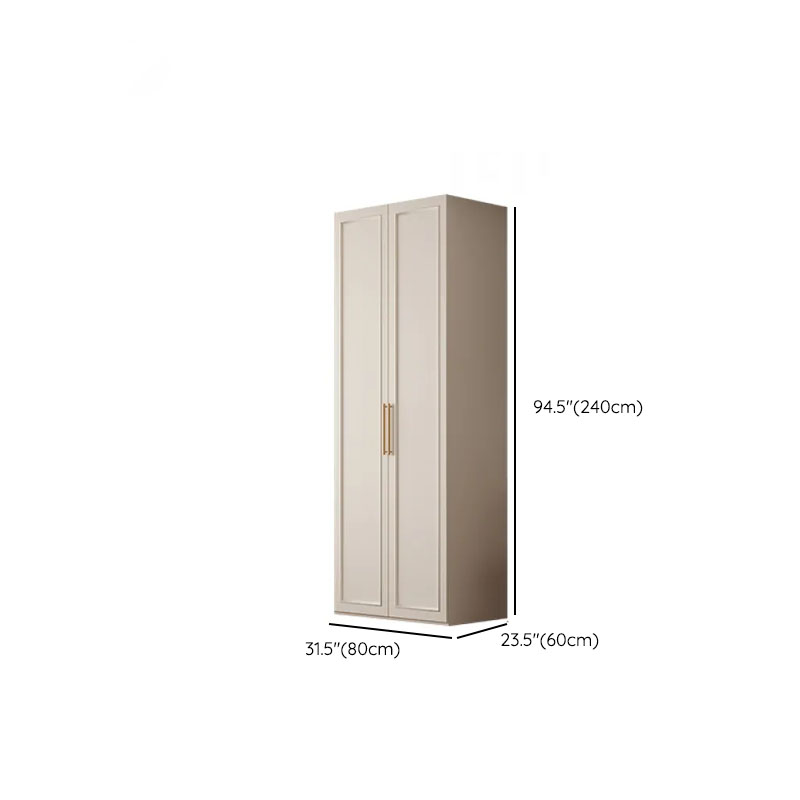 White Casual Wood Independent Armoire Cabinet with Compartments, Soft Close Door, and Interior Shelves - image 20