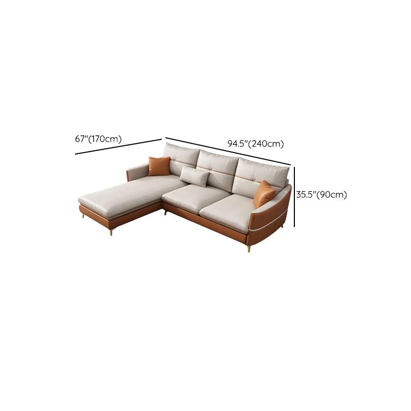 Straight/L-Shape Sofa/Sofa Chaise with Horizontal/Right Orientation, Sloped Arms, and Stitch-tufted Detailing - image 14