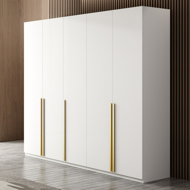Simple Lumber White Wardrobe Armoire with Interior Shelves & Clothing Rack & Soft Close Drawer & Soft Close Door - image 3