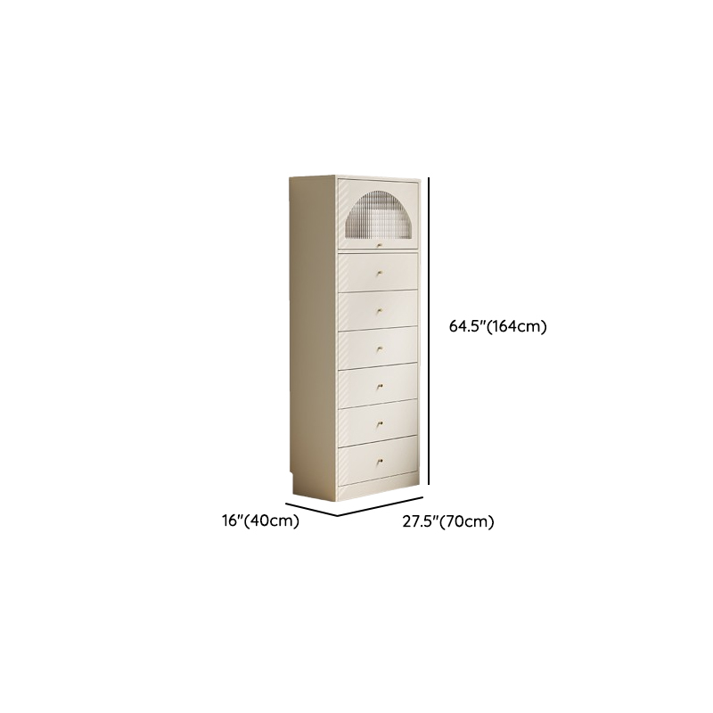 Chalk Casual Composite Wood Combo Dresser with Shelves, 6/3/5 Drawers, Hutch, Vertical - image 23