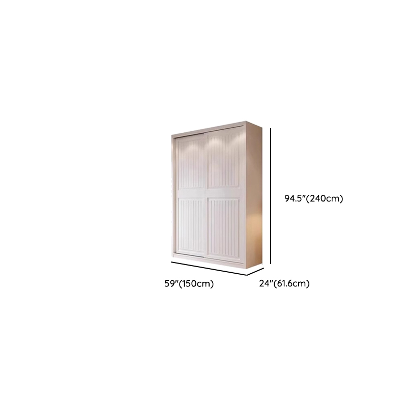 White Modish Manufactured Wood Independent Armoire Cabinet with Soft Close Drawer, Soft Close Door, and Interior Shelves - image 35
