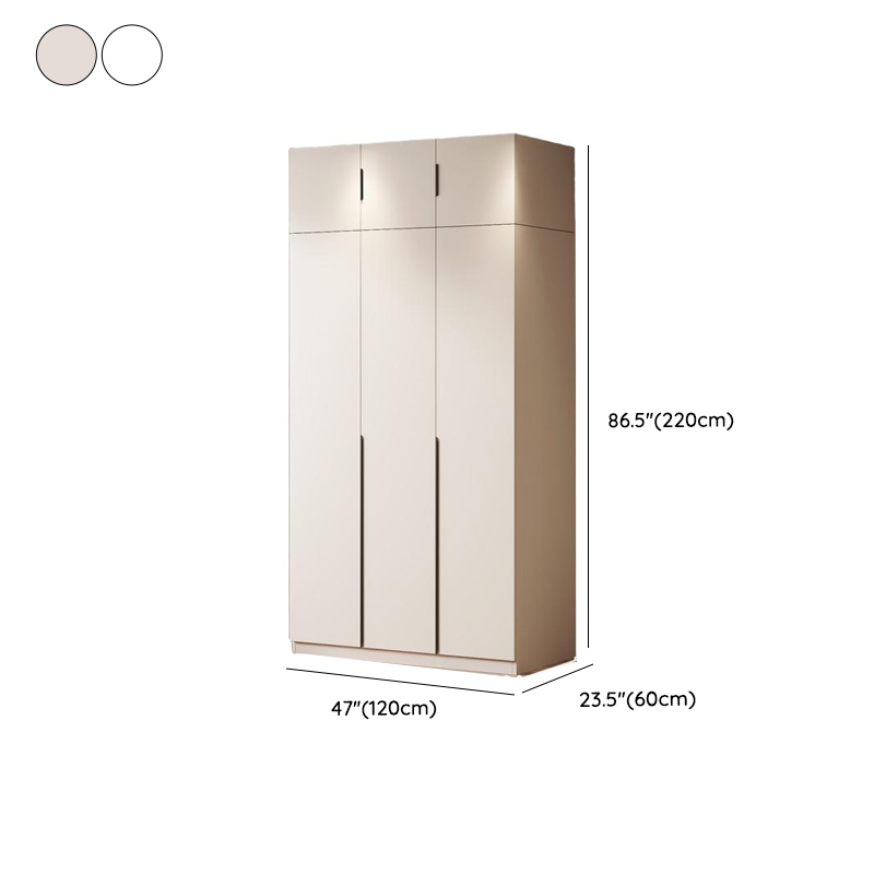 Minimalist Manufactured Wood Independent Wardrobe Closet with Soft Close Door, Interior Shelves, and Clothing Rod - image 15
