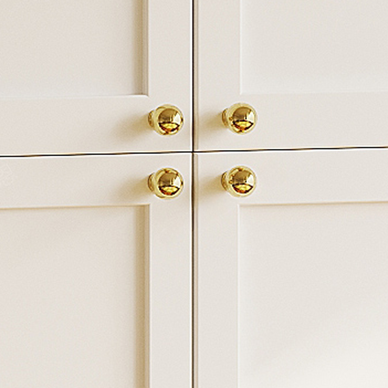 White Minimalist Manufactured Wood Wardrobe Closet with 2 Drawers, Soft Close Door, Interior Shelves, and Clothing Rod - image 4